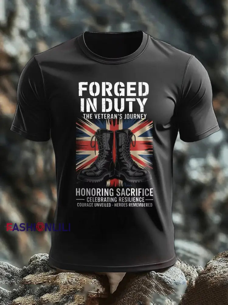 Men’s British short sleeves t-shirt Black / S