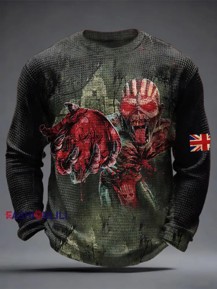 Men’s British Skeleton Waffle Top As picture / S
