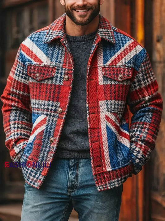 Men’s British Style Casual Jacket As picture / S