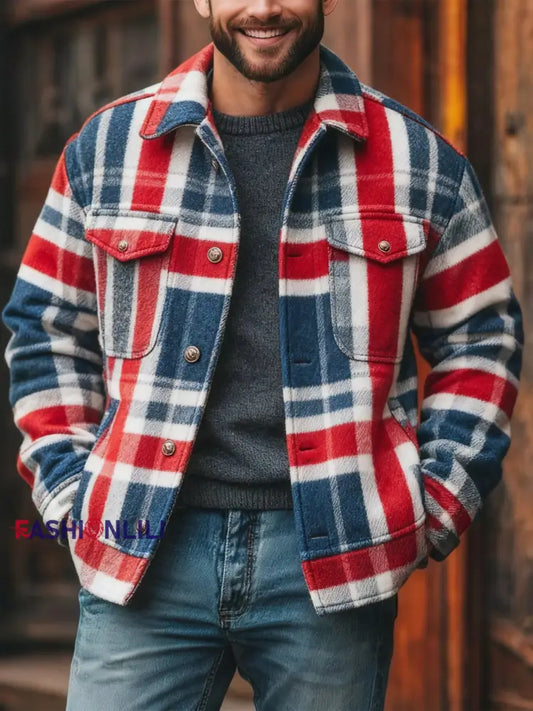 Men’s British Style Casual Jacket As picture / S