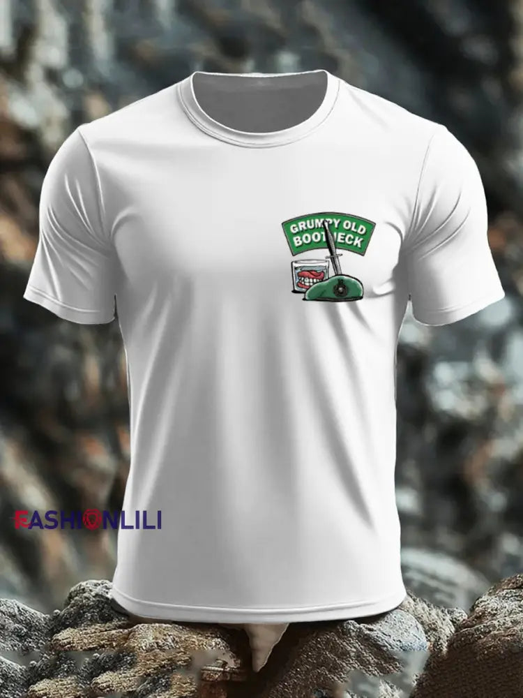 Men’s British Veteran imitation cotton short sleeved T shirt Army Green / S