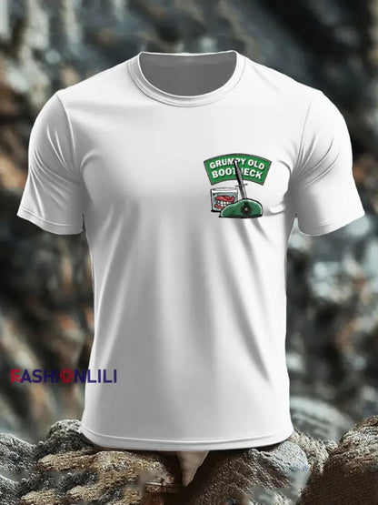 Men’s British Veteran imitation cotton short sleeved T shirt Army Green / S