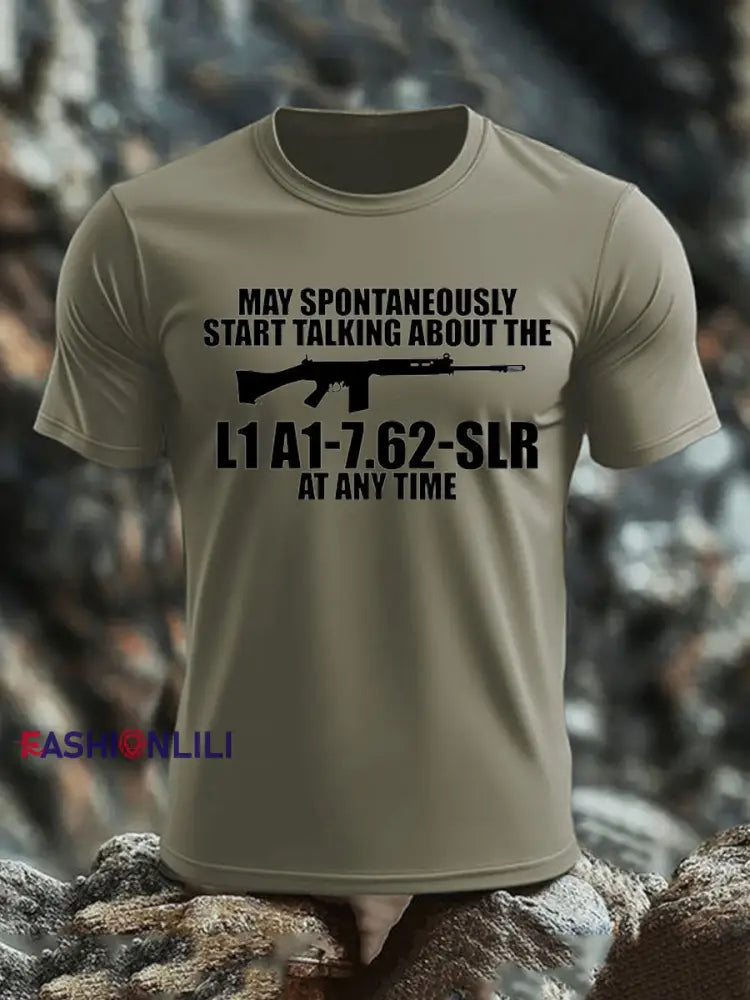 Men’s British Veteran imitation cotton short-sleeved T-shirt Army Green / S