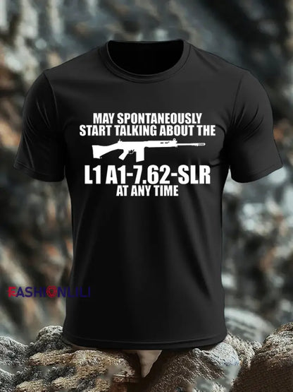 Men’s British Veteran imitation cotton short-sleeved T-shirt Black / S