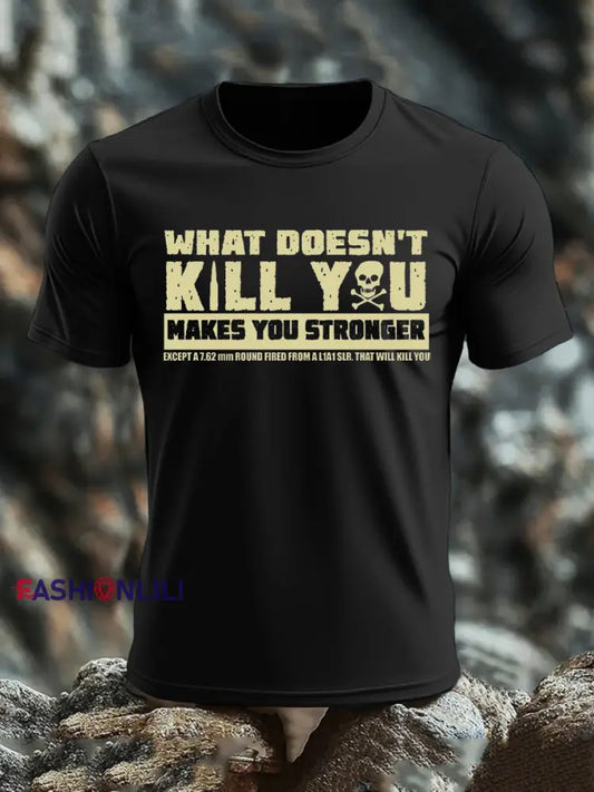 Men’s British Veteran imitation cotton short sleeved T shirt Black / S