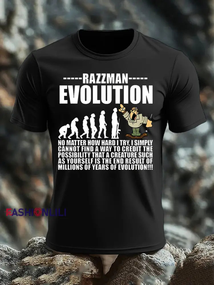 Men’s British Veteran imitation cotton short sleeved T shirt Black / S