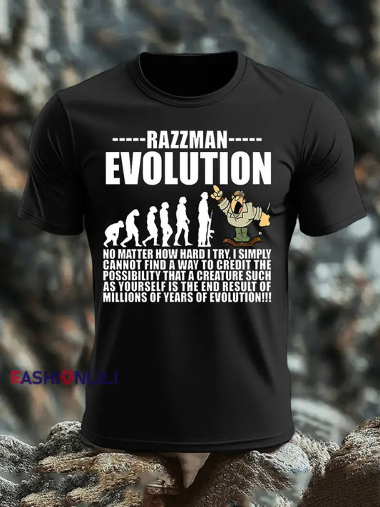 Men’s British Veteran imitation cotton short sleeved T shirt Black / S