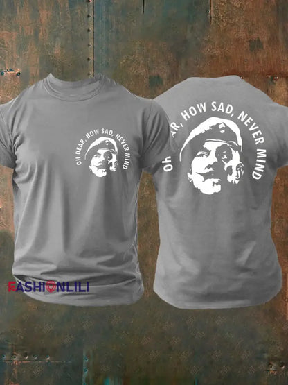 Men’s British Veteran imitation cotton short sleeved T shirt Light Gray / S