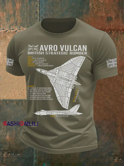 Men’s British Veteran Printed short sleeves t shirt Army Green / S