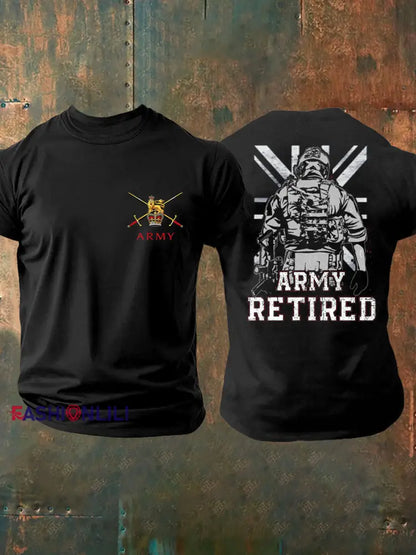 Men’s British Veteran Printed T-shirt Black / S