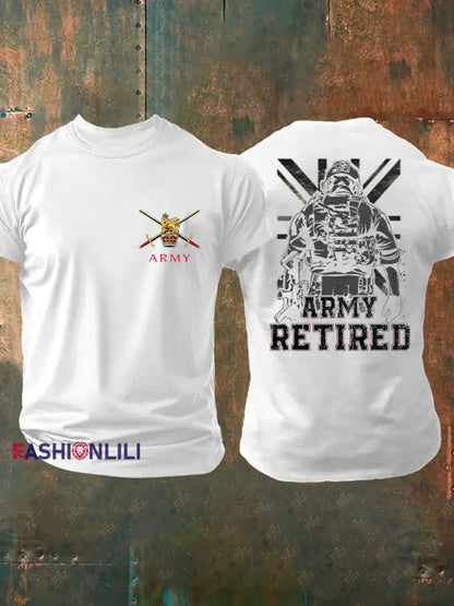 Men’s British Veteran Printed T-shirt White / S