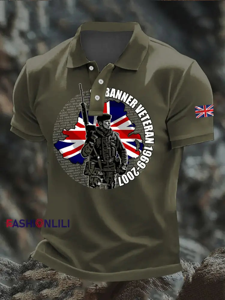 Men’s British Veteran short sleeve shirt Army Green / S
