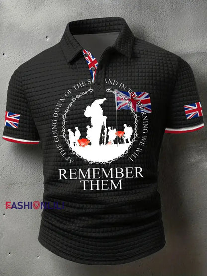 Men’s British Veteran short sleeve shirt Black / S