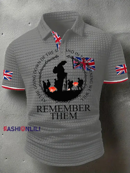 Men’s British Veteran short sleeve shirt Light Gray / S