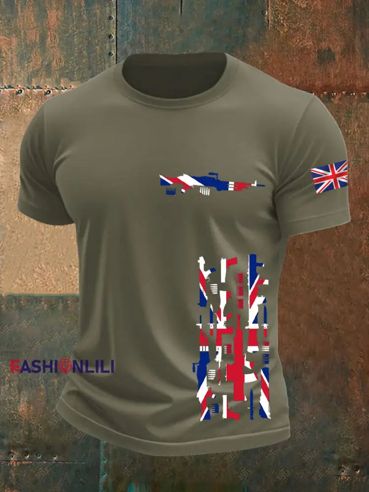 Men’s British Veteran short sleeves t-shirt Army Green / S