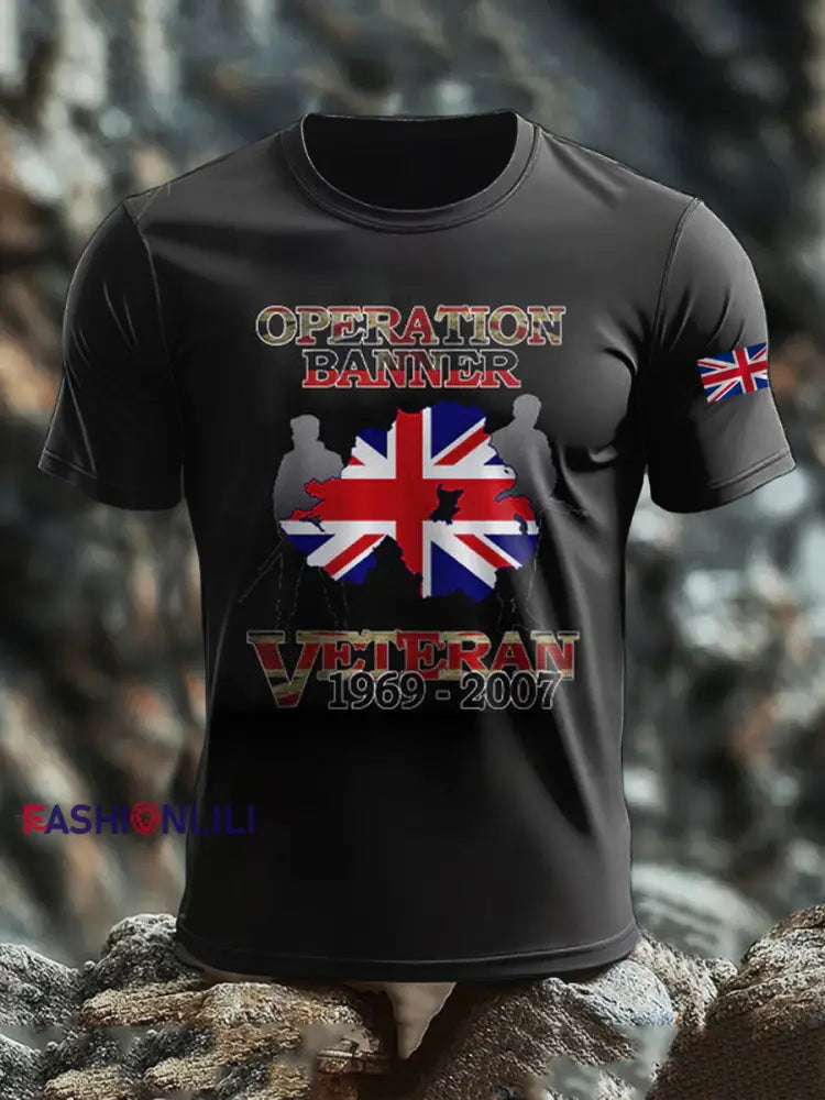 Men’s British Veteran short sleeves t-shirt As picture / S
