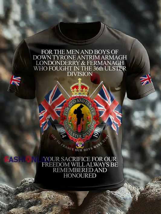 Men’s British Veteran short sleeves t-shirt As picture / S