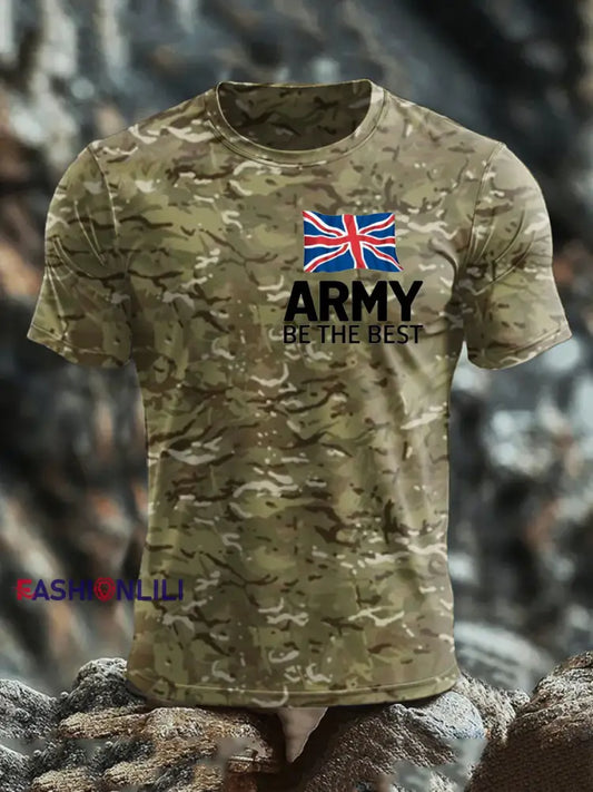 Men’s British Veteran short sleeves t shirt As picture / S