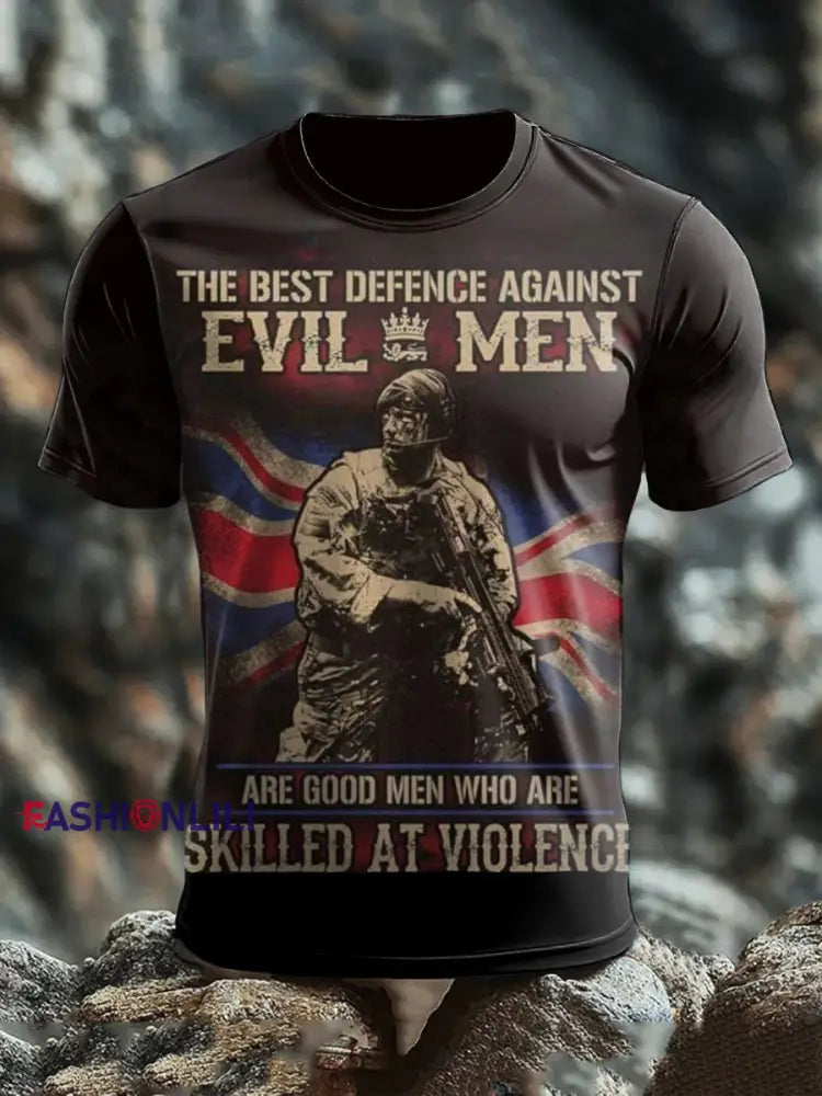 Men’s British Veteran short sleeves T-shirt As picture / S