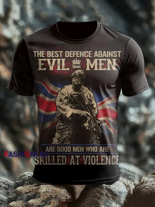 Men’s British Veteran short sleeves T-shirt As picture / S