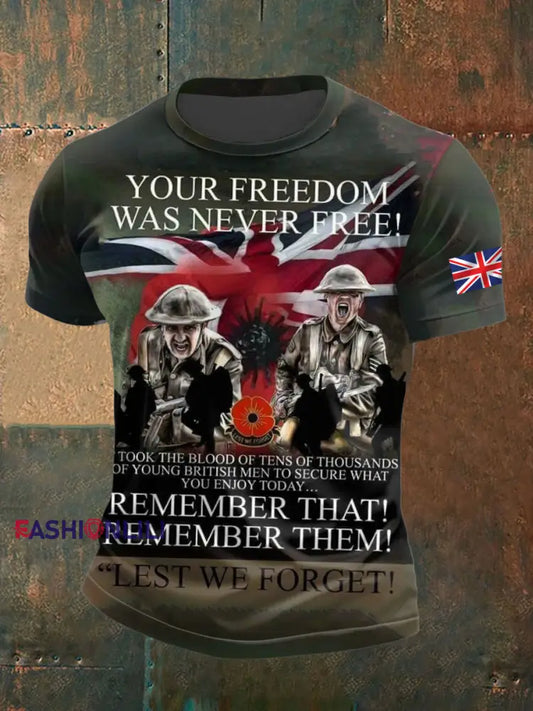 Men’s British Veteran short sleeves t-shirt As picture / S