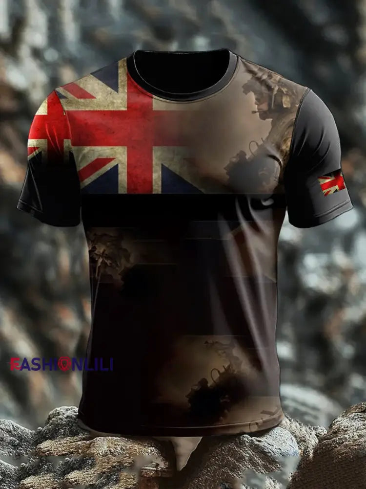 Men’s British Veteran short sleeves t shirt As picture / S