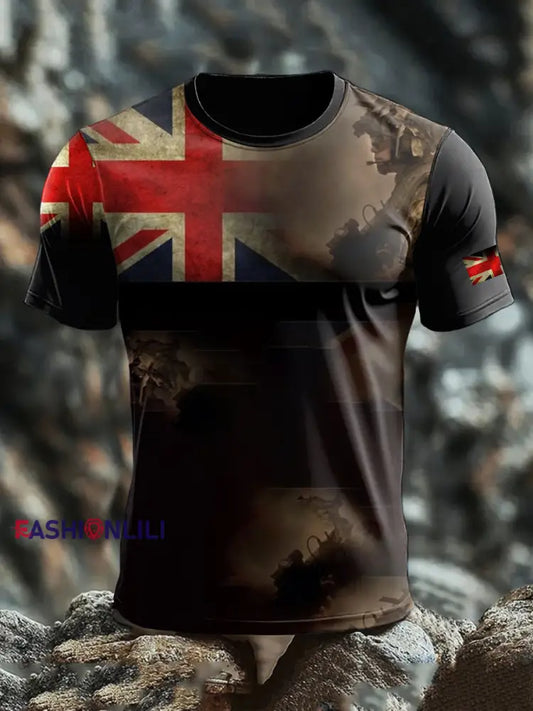 Men’s British Veteran short sleeves t shirt As picture / S