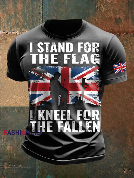 Men’s british veteran short sleeves t shirt As picture / S