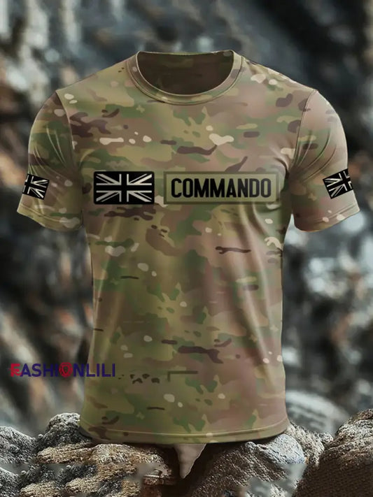 Men’s British Veteran short sleeves t shirt As picture / S