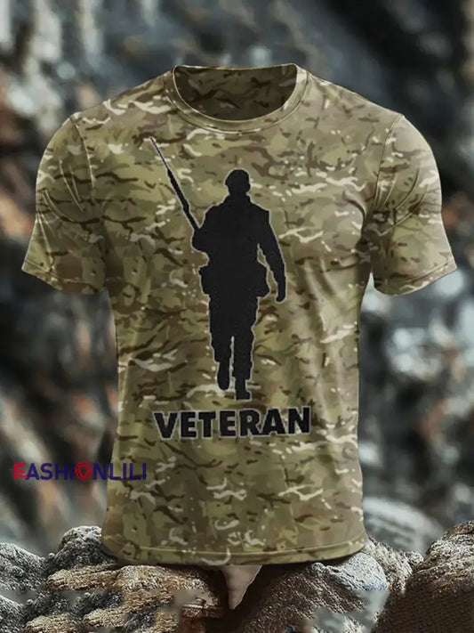 Men’s British Veteran short sleeves t shirt As picture / S
