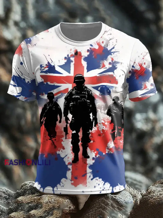 Men’s British Veteran short sleeves t shirt As picture / S