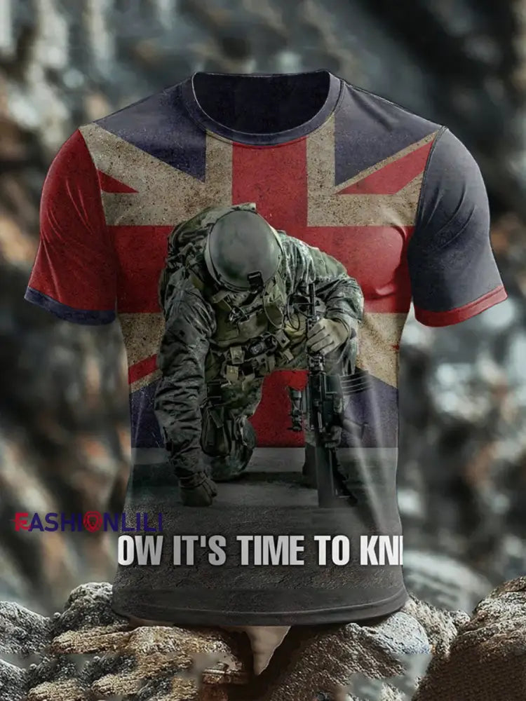 Men’s British Veteran short sleeves T-shirt As picture / S