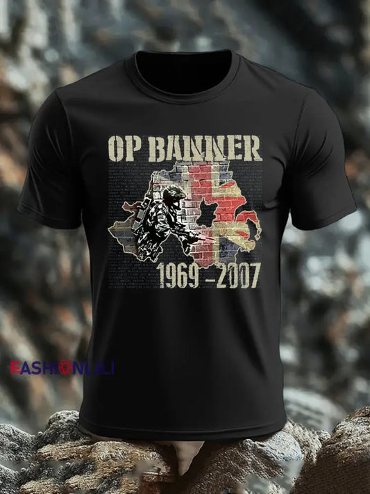 Men’s British Veteran short sleeves t-shirt Black / S