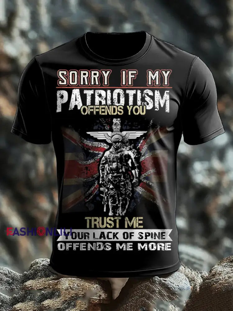 Men’s British Veteran short sleeves t-shirt Black / S