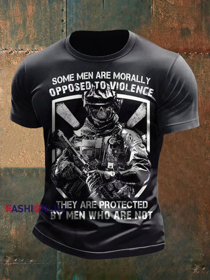 Men’s British Veteran short sleeves t-shirt Black / S