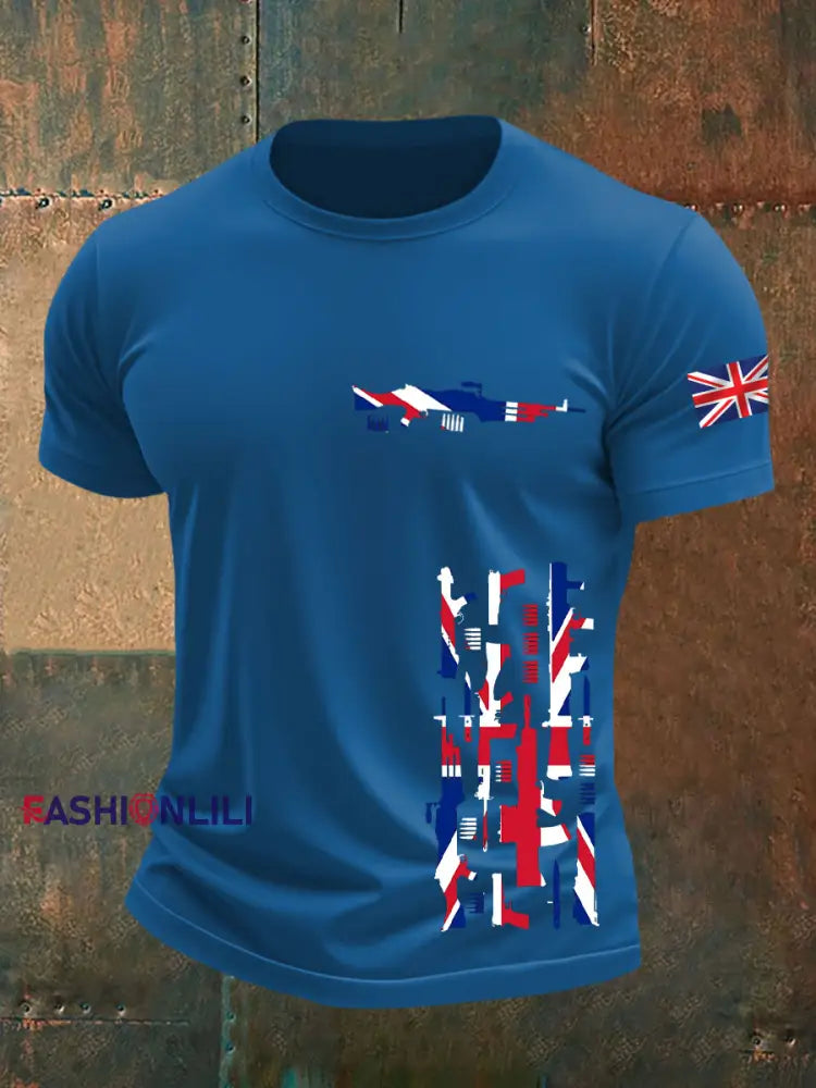 Men’s British Veteran short sleeves t-shirt Blue / S