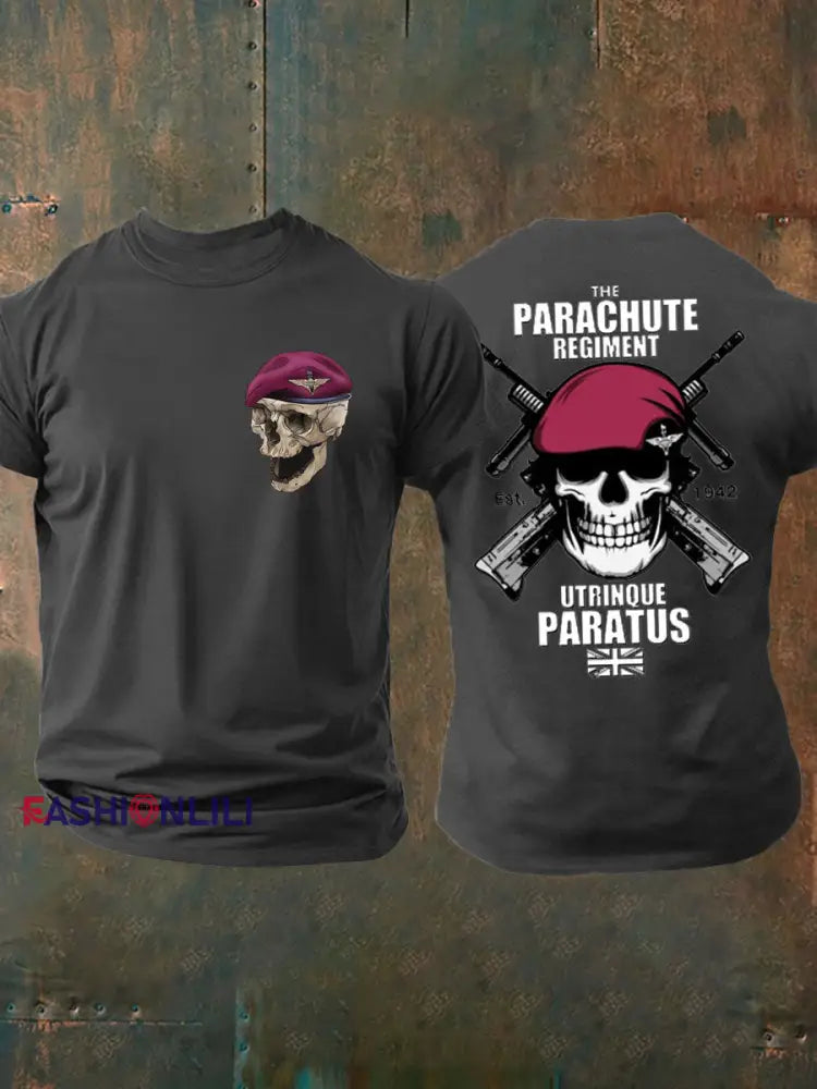 Men’s British Veteran short sleeves T-shirt Dark Gray / S