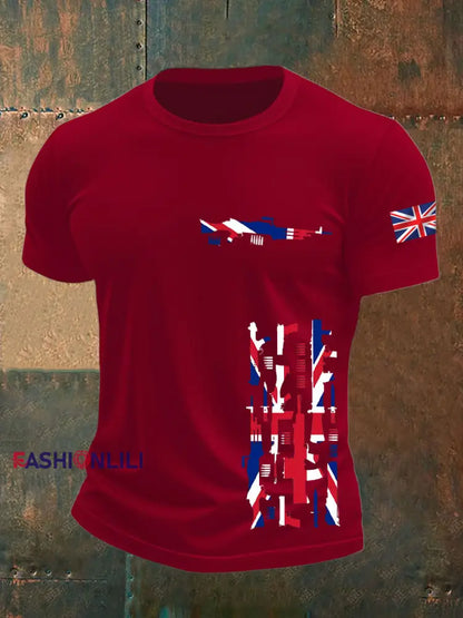 Men’s British Veteran short sleeves t-shirt Deep Red / S