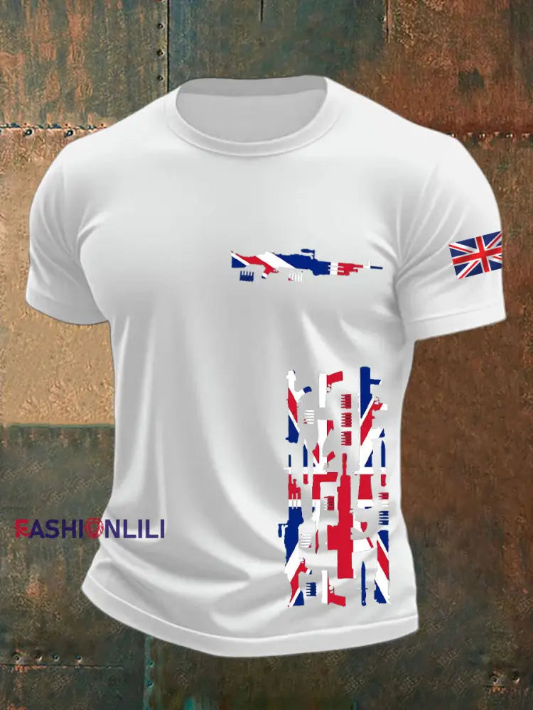 Men’s British Veteran short sleeves t-shirt White / S