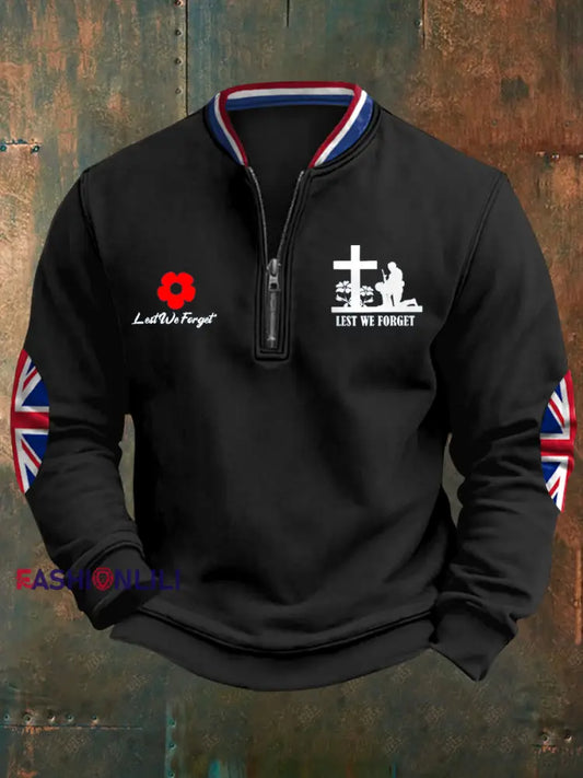 Men’s British Veteran Sweatshirt Black / S