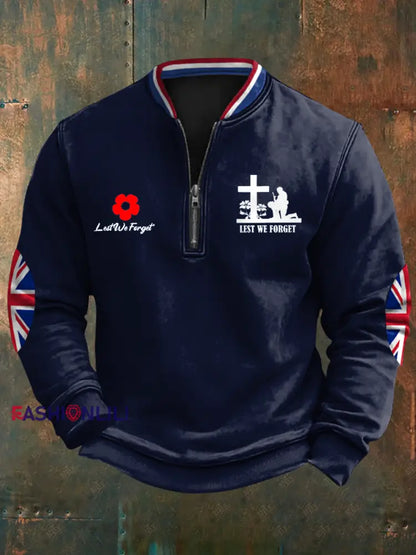 Men’s British Veteran Sweatshirt Navy Blue / S