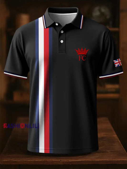 Men’s Business Style Badge Top Black / S