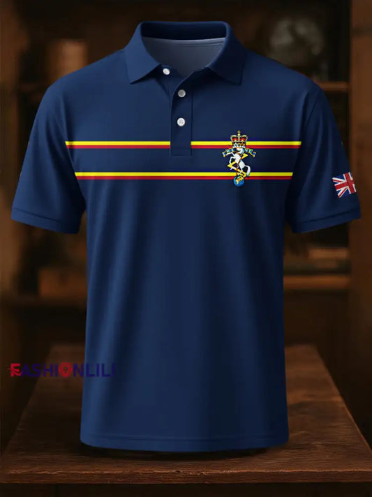 Men’s Business Style Badge Top Dark Blue / S
