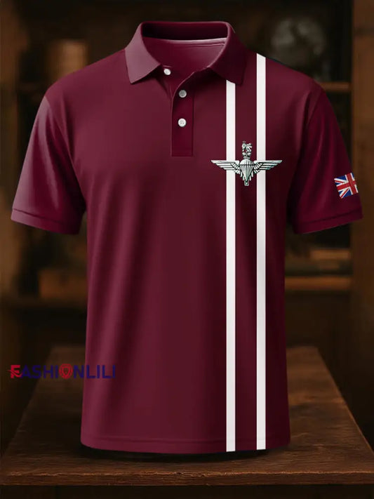 Men’s Business Style Badge Top Red / S