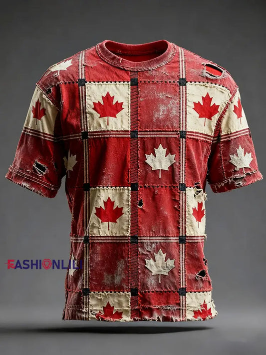Men’s Canadian Vintage Maple Leaf T-Shirts Red / S