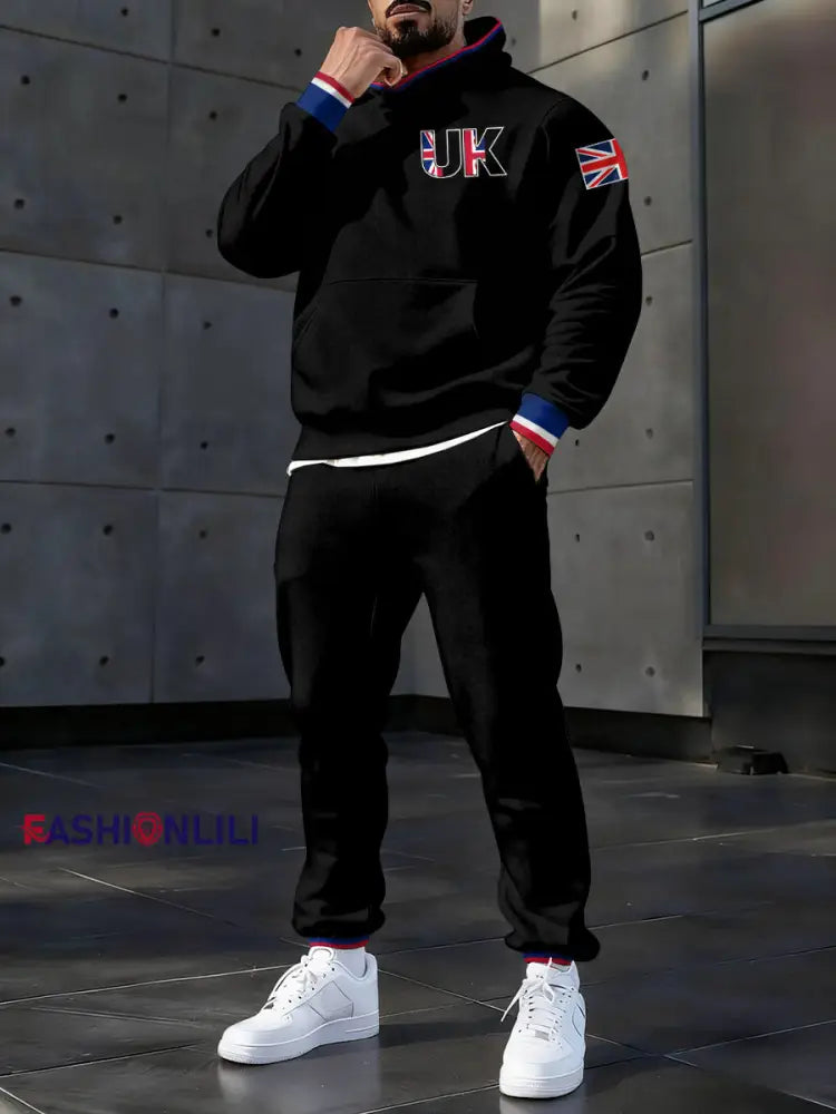 Men’s Casual Hoodie And Pants Set As picture / S