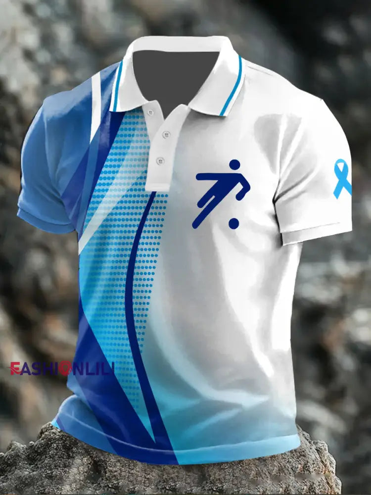 Men’s cheers on the team fighting prostate cancer tops Blue / S