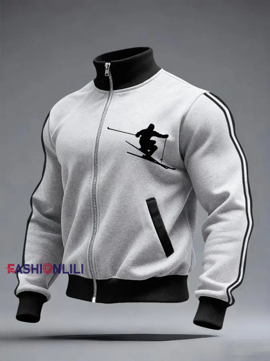 Men’s Double-Board Ski Jackets Dark Grey / S