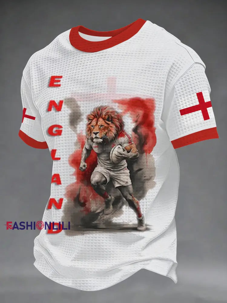 Men’s England Rugby Lover Printed short sleeves t-shirt As picture / S