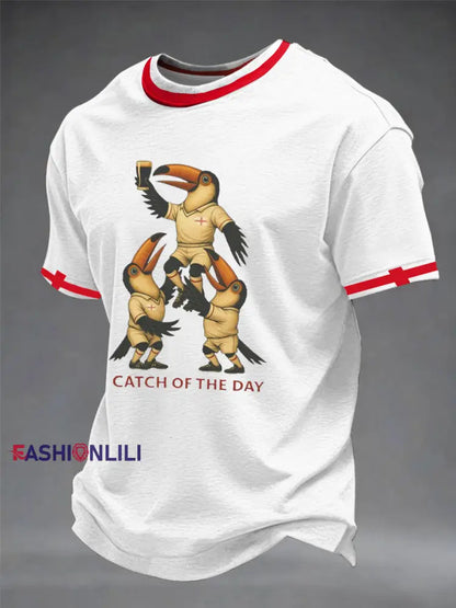 Men’s England Rugby Lover Printed short sleeves t-shirt White / S